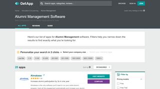 
                            3. Alumni Management Software 2019 - Best Application Comparison ...