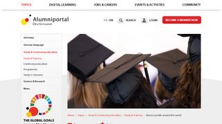 
                            2. Alumni portals around the world - Alumniportal Deutschland