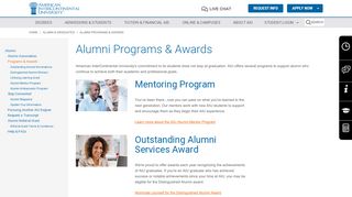 
                            3. Alumni Programs & Awards | AIU