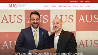 
                            4. Alumni Services - AUS Alumni