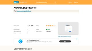 
                            4. Alumnos.grupo2000.es: Zona privada - Easy Counter