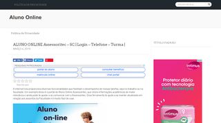 
                            1. ALUNO ONLINE Assessoritec - SC: Entrar, Acesso …
