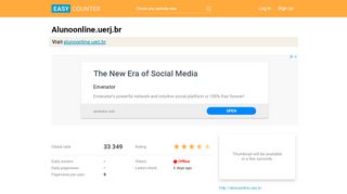 
                            7. Alunoonline.uerj.br: Aluno Online - Login - Easy Counter