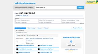 
                            4. aluno.unipar.br at WI. Aluno On-Line - Website Informer