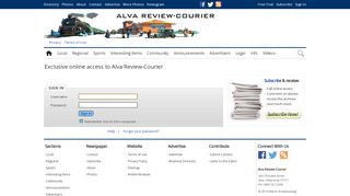 
                            6. Alva Review-Courier Login Page