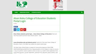 
                            2. Alvan Ikoku College of Education Students Portal Login ...