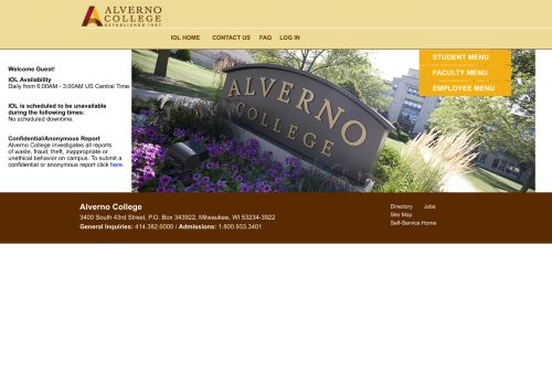 
                            8. Alverno College - IOL Main Menu