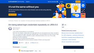 
                            5. Am being asked login credentials repeatedly on JIRA-5.0