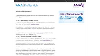 
                            6. AMA Profiles Hub - American Medical Association