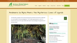 
                            4. Amabeere Ga Nyina Mwiru: The Mysterious Caves of Uganda