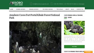 
                            6. Amabere Caves Fort Portal Kibale Forest National Park