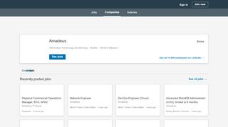 
                            5. Amadeus: Jobs | LinkedIn