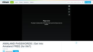 
                            6. AMALAND PASSWORDS | Get Into Amaland FREE (for ... - Vimeo