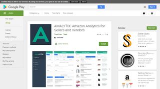 
                            4. AMALYTIX: Amazon Analytics for Sellers and Vendors - Apps ...