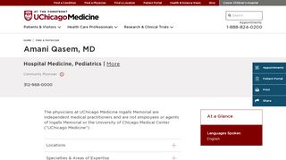 
                            4. Amani Qasem, MD - UChicago Medicine