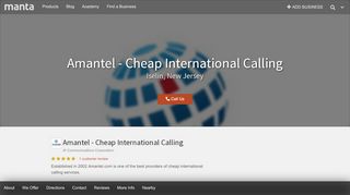 
                            2. Amantel - Cheap International Calling Iselin NJ, 08830 ...