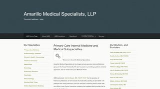 
                            1. Amarillo Medical Specialists, LLP