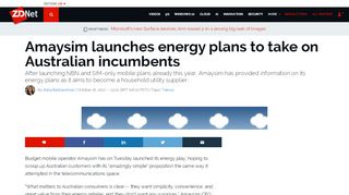 
                            6. Amaysim launches energy plans to take on Australian ...