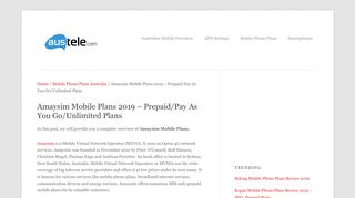 
                            6. Amaysim Mobile Plans 2019 - Prepaid/Pay As You Go ...