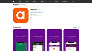 
                            8. ‎amaysim on the App Store - apps.apple.com