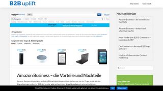 
                            7. Amazon Business - die Vorteile und Nachteile - B2B uplift