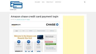 
                            5. Amazon chase credit card payment login - Credit card