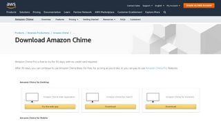 
                            3. Amazon Chime - Download