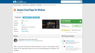 
                            6. Amazon Cloud Player for Windows - Download