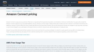 
                            8. Amazon Connect Pricing - Amazon Web Services