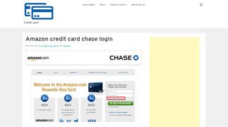 
                            5. Amazon credit card chase login - Credit card