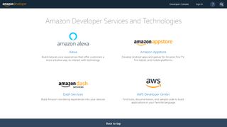 
                            2. Amazon Developer Services - Amazon.com