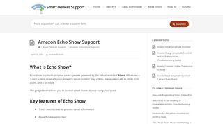 
                            8. Amazon Echo Show Support, Help, User Guide ...