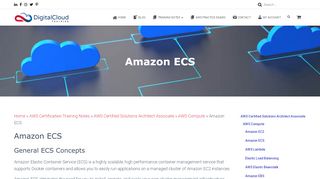 
                            8. Amazon ECS - Digital Cloud Training