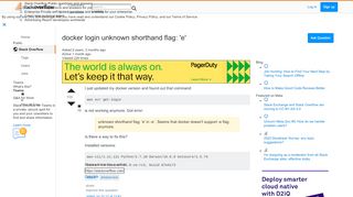 
                            10. amazon ecs - docker login unknown shorthand flag: 'e ...