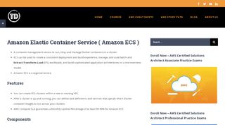 
                            6. Amazon Elastic Container Service ( Amazon ECS ...