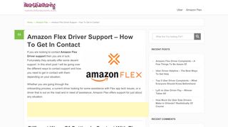 
                            5. Amazon Flex Driver Support – How To Get In Contact ...