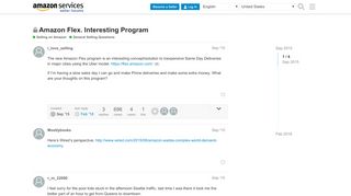 
                            4. Amazon Flex. Interesting Program - General Selling Questions ...