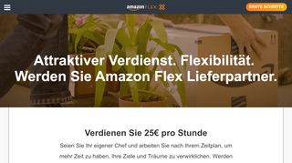 
                            3. Amazon Flex: Sie sind der Chef. Attraktive Verdienst ...