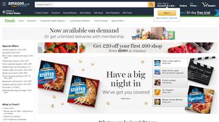 
                            3. Amazon Fresh | Online grocery shopping in UK