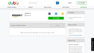 
                            4. amazon .in Cash Back, Discounts | Dubli
