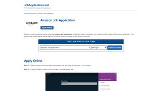 
                            9. Amazon Job Application - Apply Online