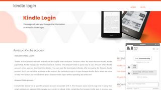 
                            5. Amazon Kindle account | log in to kindle account | kindle ...