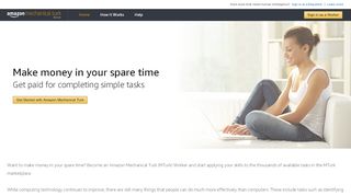 
                            8. Amazon Mechanical Turk - mturk.com