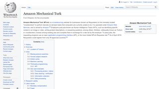 
                            5. Amazon Mechanical Turk - Wikipedia