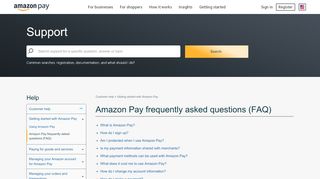 
                            4. Amazon Pay frequently asked questions (FAQ)