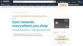 
                            4. Amazon Prime Rewards Visa Signature Card ... - Amazon.com