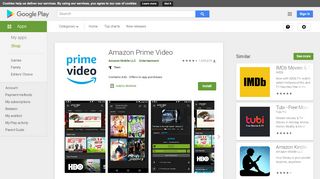 
                            8. Amazon Prime Video – Apps no Google Play