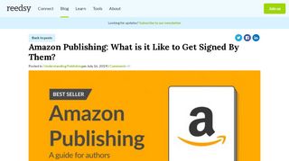 
                            8. Amazon Publishing: What is it Like to Get Signed By Them?