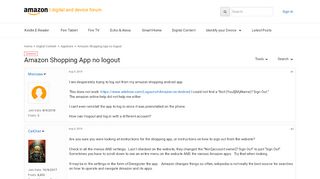 
                            9. Amazon Shopping App no logout - Appstore - Digital Content ...