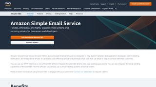 
                            7. Amazon Simple Email Service (Amazon SES)